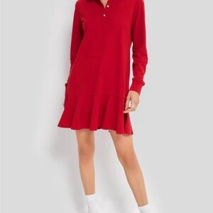 Tuckernuck Red Long-Sleeve Dress NWT